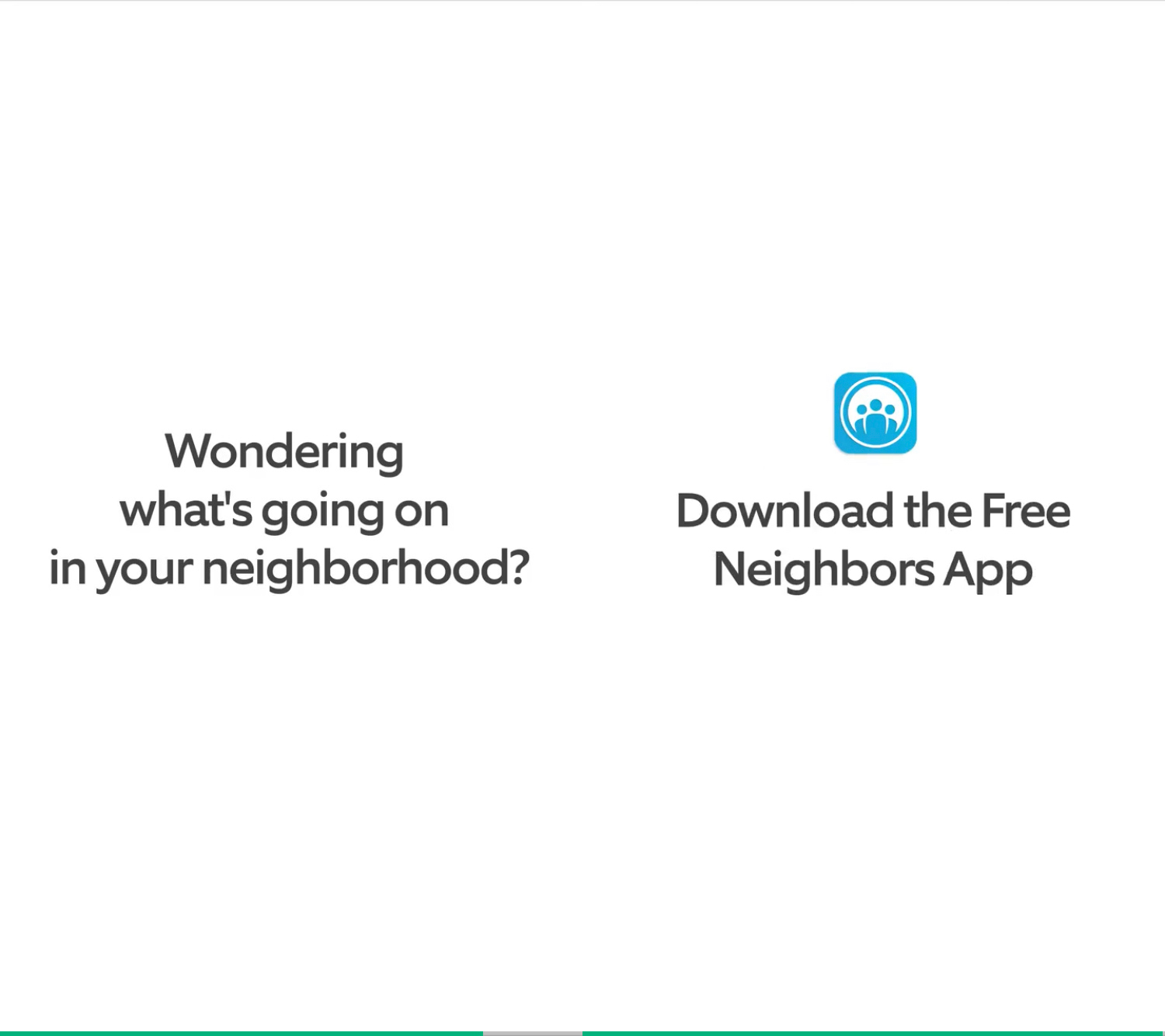 Figure 1: Screenshots of a two-image Instagram ad I received for Ring Neighbors (read left to right). Screenshots recorded by author February 12, 2019.